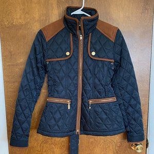 Vince Camuto Navy Quilted Field Jacket